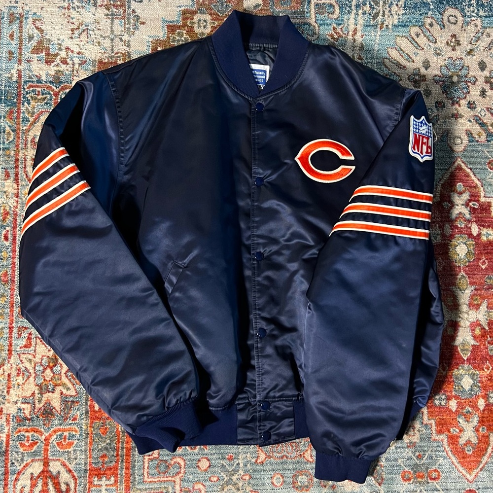 Vintage Chicago Bears Starter Satin Jacket XL